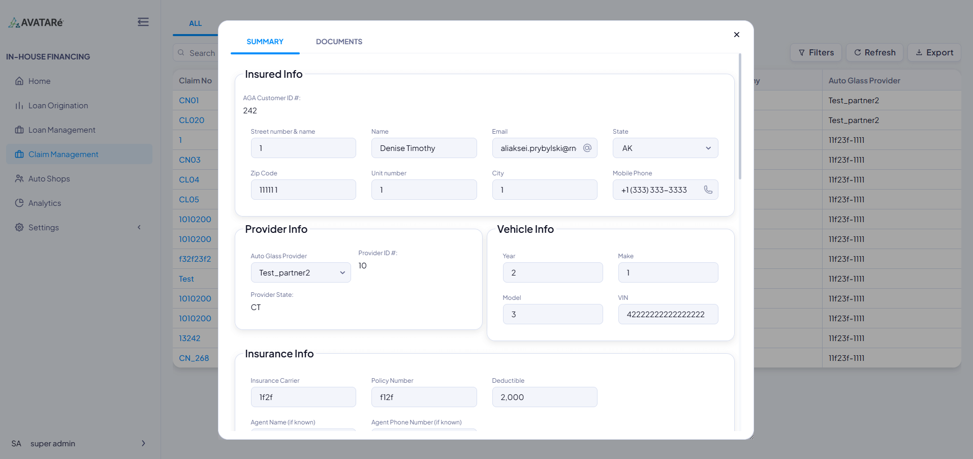 Settled IQ for Auto Glass - Claim Management