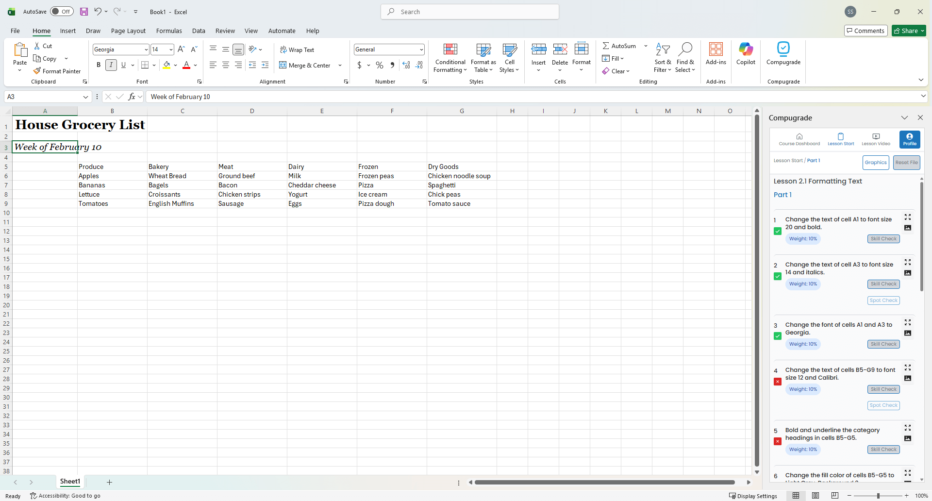 Compugrade by B.E. Publishing - Microsoft Excel